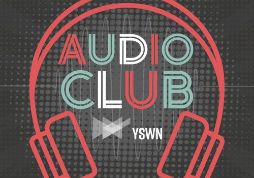 Audio Club podcast cover art showing headphones and the title